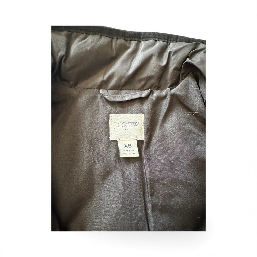 J. Crew Black Quilted Vest with Gold Accents - Picture 3 of 3